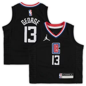 Ideal Estupendo Maravilloso Paul George LA Clippers Jordan Brand Toddler 2020/21 Jersey Black Statement Edition