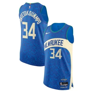 Ideal Estupendo Nike Giannis Antetokounmpo Milwaukee Bucks Authentic Jersey City Edition Blue