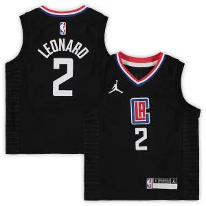 Ideal Fácil de llevar Kawhi Leonard LA Clippers Jordan Brand Preschool 2020/21 Fast Break Replica Jersey Statement Edition Black