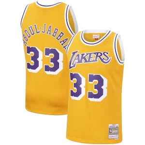 Ideal Fantástico Comodo Kareem Abdul Jabbar Los Angeles Lakers Hardwood Classics Swingman Jersey Gold/Purple