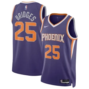 Ideal Mikal Bridges Phoenix Suns Nike Unisex Swingman Jersey Icon Edition Purple/White