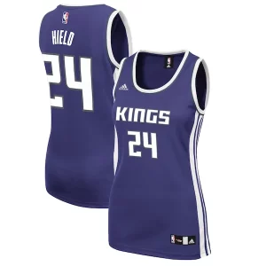 Ideal Original Cool Buddy Hield Sacramento Kings adidas Women's Road Replica Jersey Purple