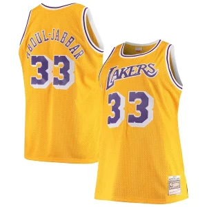 Ideal Práctico Kareem Abdul Jabbar Los Angeles Lakers 1984/85 Big & Tall Hardwood Classics Swingman Jersey Gold