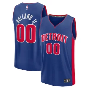 Ideal Ron Holland II Detroit Pistons Youth Fast Break Replica Player Jersey Icon Edition Blue