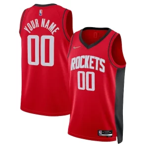 Ideal Único Hermoso Houston Rockets Nike 2021/22 Diamond Swingman Custom Jersey Icon Edition Red