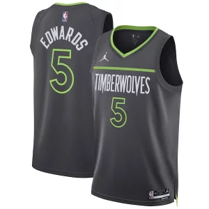 Increíble Chulo Original Anthony Edwards Minnesota Timberwolves Jordan Brand Unisex Swingman Jersey Statement Edition Charcoal