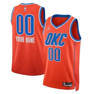 Increíble Comodo Versátil Oklahoma City Thunder Jordan Brand Unisex 2022/23 Swingman Custom Jersey Statement Edition Orange