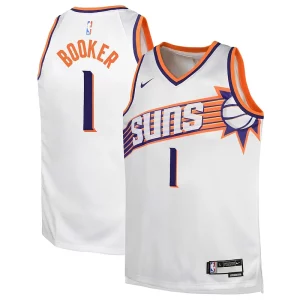 Atractivo Perfecto Maravilloso Devin Booker Phoenix Suns Nike Youth Swingman Jersey Association Edition White