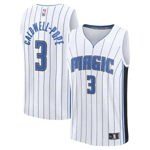 Increíble Exquisito Elegante Kentavious Caldwell Pope Orlando Magic Fast Break Replica Player Jersey Association Edition White