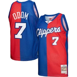 Increíble Fantástico Lamar Odom LA Clippers Hardwood Classics 2000/01 Split Swingman Jersey Royal/Red