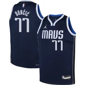 Increíble Luka Doncic Dallas Mavericks Jordan Brand Youth Swingman Jersey Statement Edition Navy