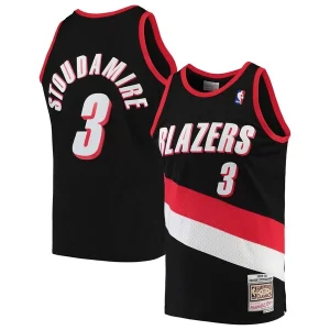 Increíble Magnífico Clásico Damon Stoudamire Portland Trail Blazers 1999/00 Hardwood Classics Swingman Jersey Black