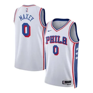 Increíble Sofisticado Tyrese Maxey Philadelphia 76ers Nike Unisex Swingman Jersey Association Edition White