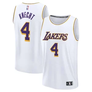 Cool Resistente Fantástico Dalton Knecht Los Angeles Lakers Fast Break Replica Player Jersey Association Edition White
