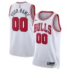 Lujoso Bonito Comodo Chicago Bulls Nike Unisex Swingman Custom Jersey White Association Edition
