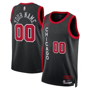 Lujoso Chicago Bulls Nike Unisex 2023/24 Custom Swingman Jersey Black City Edition