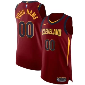 Lujoso Cleveland Cavaliers Nike Authentic Custom Jersey Wine Icon Edition