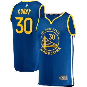 Atractivo Stephen Curry Golden State Warriors Fast Break Replica Jersey Icon Edition Royal