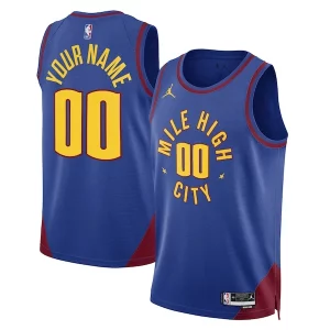 Lujoso Estupendo Denver Nuggets Jordan Brand Unisex 2022/23 Swingman Custom Jersey Statement Edition Blue