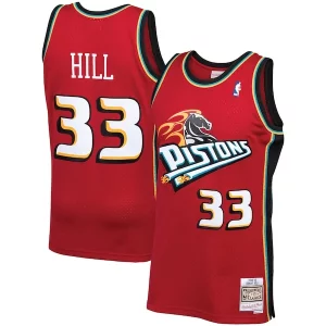 Lujoso Grant Hill Detroit Pistons 1999/00 Hardwood Classics Swingman Jersey Red
