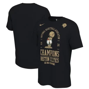 Lujoso Ideal Boston Celtics Nike 18 Time NBA Finals Champions Locker Room T Shirt Black