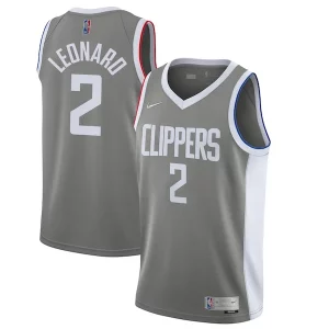 Lujoso Kawhi Leonard LA Clippers Nike 2020/21 Swingman Player Jersey Gray Earned Edition