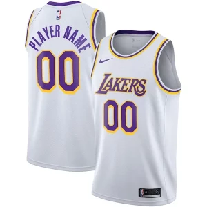 Lujoso Los Angeles Lakers Nike 2020/21 Swingman Custom Jersey Association Edition White