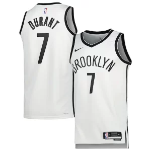 Lujoso Magnífico Resistente Kevin Durant Brooklyn Nets Nike Unisex Swingman Jersey Association Edition White/Black