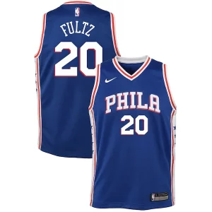 Lujoso Moderno Markelle Fultz Philadelphia 76ers Nike Youth Swingman Jersey Blue Icon Edition
