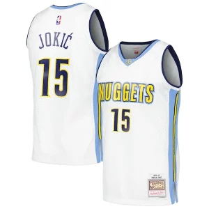Lujoso Nikola Jokic Denver Nuggets 2016/17 Throwback Swingman Jersey White