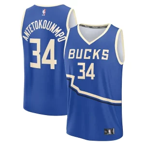 Exquisito Encantador Giannis Antetokounmpo Milwaukee Bucks Youth 2024/25 Fast Break Player Jersey City Edition Royal