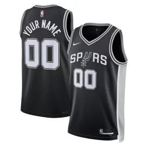Lujoso San Antonio Spurs Nike Unisex Swingman Custom Jersey Black Icon Edition