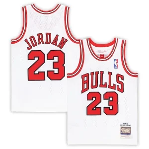 Lujoso Versátil Michael Jordan Chicago Bulls Preschool 1997/98 Hardwood Classics Authentic Jersey White/Black/Red