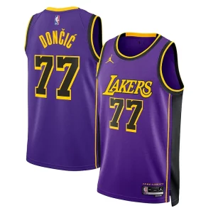 Magnífico Atractivo Luka Dončić Los Angeles Lakers Jordan Brand Statement Edition Swingman Jersey Purple