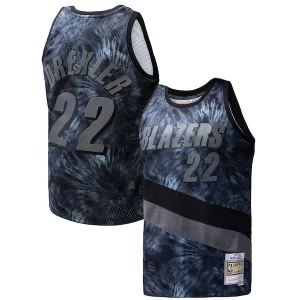 Magnífico Duradero Clyde Drexler Portland Trail Blazers Hardwood Classics 1991/92 Tie Dye Swingman Jersey Black