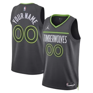 Magnífico Encantador Bonito Minnesota Timberwolves Jordan Brand Unisex 2022/23 Swingman Custom Jersey Statement Edition Black