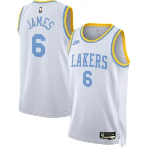 Magnífico Encantador LeBron James Los Angeles Lakers Nike Swingman Jersey Classic Edition White