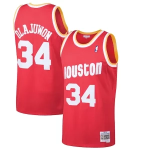 Magnífico Estupendo Hakeem Olajuwon Houston Rockets 1993/94 Hardwood Classics Swingman Jersey Red