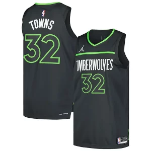 Magnífico Fantástico Moderno Karl Anthony Towns Minnesota Timberwolves Jordan Brand Authentic Player Jersey Statement Edition Anthracite