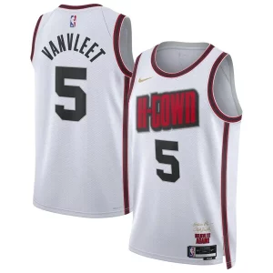 Magnífico Fred VanVleet Houston Rockets Nike Unisex 2024/25 Swingman Player Jersey City Edition White