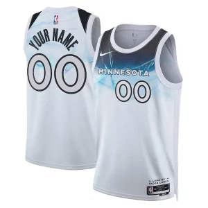 Magnífico Genial Delicioso Minnesota Timberwolves Nike Unisex 2024/25 Custom Swingman Jersey City Edition White