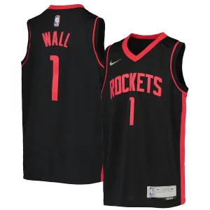 Magnífico John Wall Houston Rockets Nike Youth 2020/21 Swingman Player Jersey Earned Edition Black