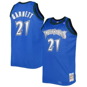 Magnífico Kevin Garnett Minnesota Timberwolves Big & Tall Hardwood Classics 2003/04 Swingman Jersey Blue