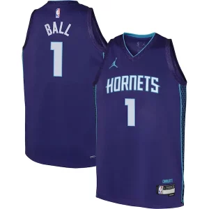 Magnífico LaMelo Ball Charlotte Hornets Jordan Brand Youth Swingman Jersey Statement Edition Purple