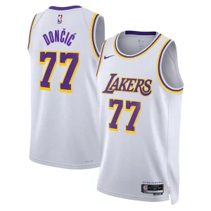 Magnífico Luka Dončić Los Angeles Lakers Nike Association Edition Unisex Swingman Jersey White