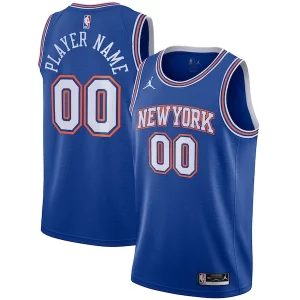 Magnífico New York Knicks Jordan Brand Swingman Custom Jersey Statement Edition Blue