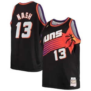 Magnífico Steve Nash Phoenix Suns 1996/97 Big & Tall Hardwood Classics Swingman Jersey Black/White