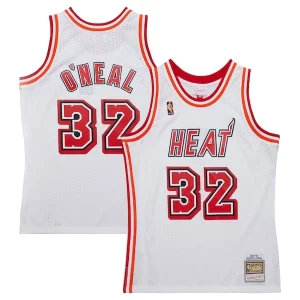 Original Shaquille O'Neal Miami Heat 2007/08 Hardwood Classics Swingman Jersey White