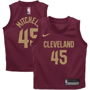 Maravilloso Atractivo Donovan Mitchell Cleveland Cavaliers Nike Toddler Swingman Player Jersey Icon Edition Wine
