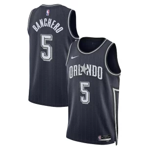 Maravilloso Delicioso Paolo Banchero Orlando Magic Nike Unisex 2023/24 Swingman Jersey Navy City Edition
